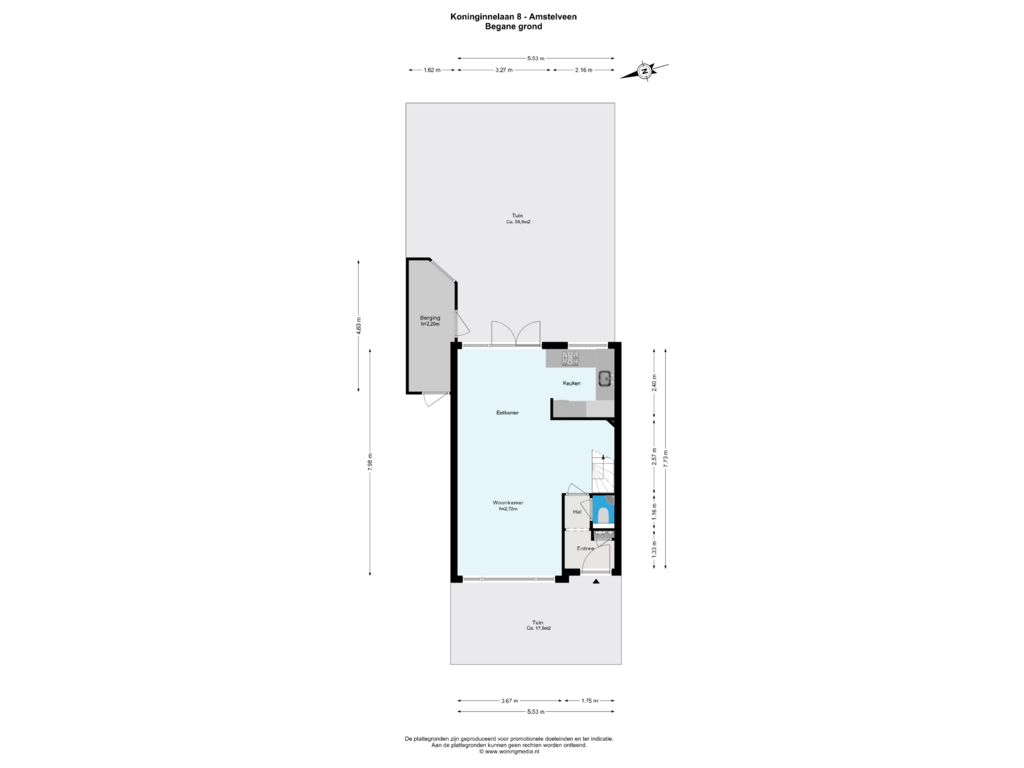 View floorplan of Begane_grond of Koninginnelaan 8