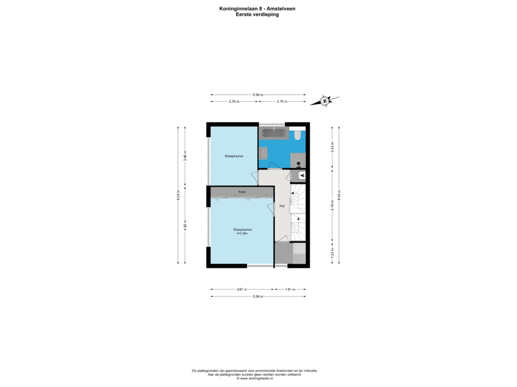 View floorplan of 1e_verd of Koninginnelaan 8