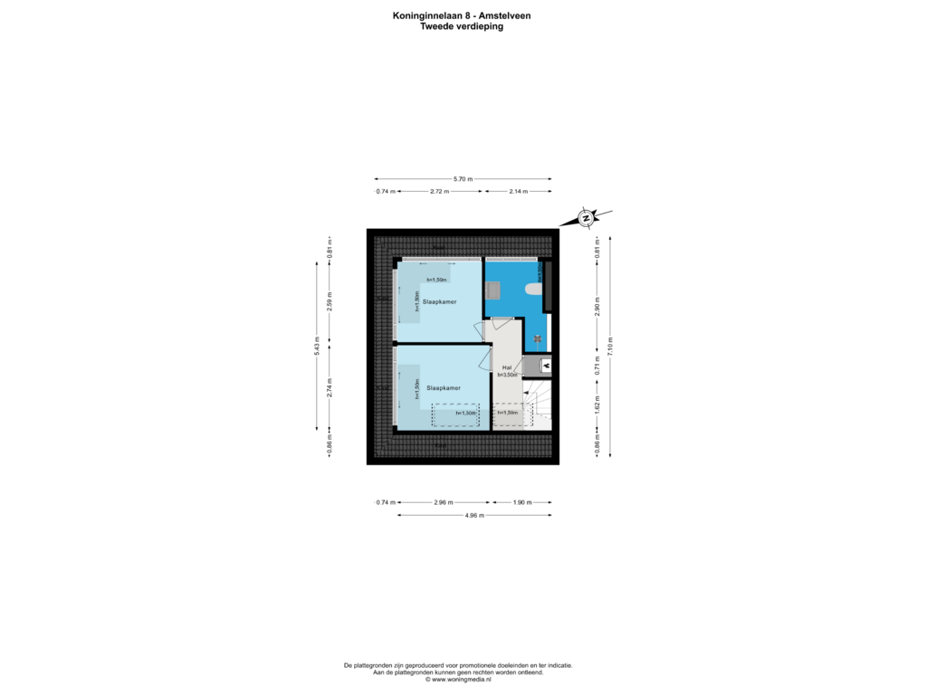 View floorplan of 2e_verd of Koninginnelaan 8