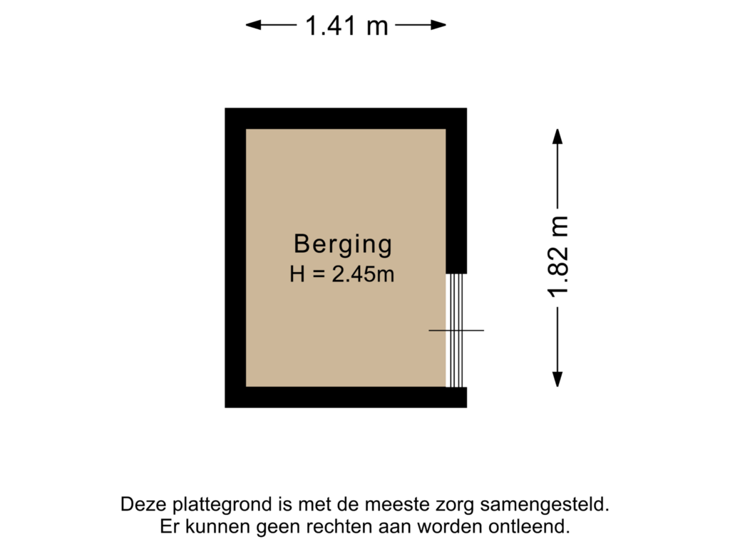 Bekijk plattegrond van Berging van Floris V-laan 9-A