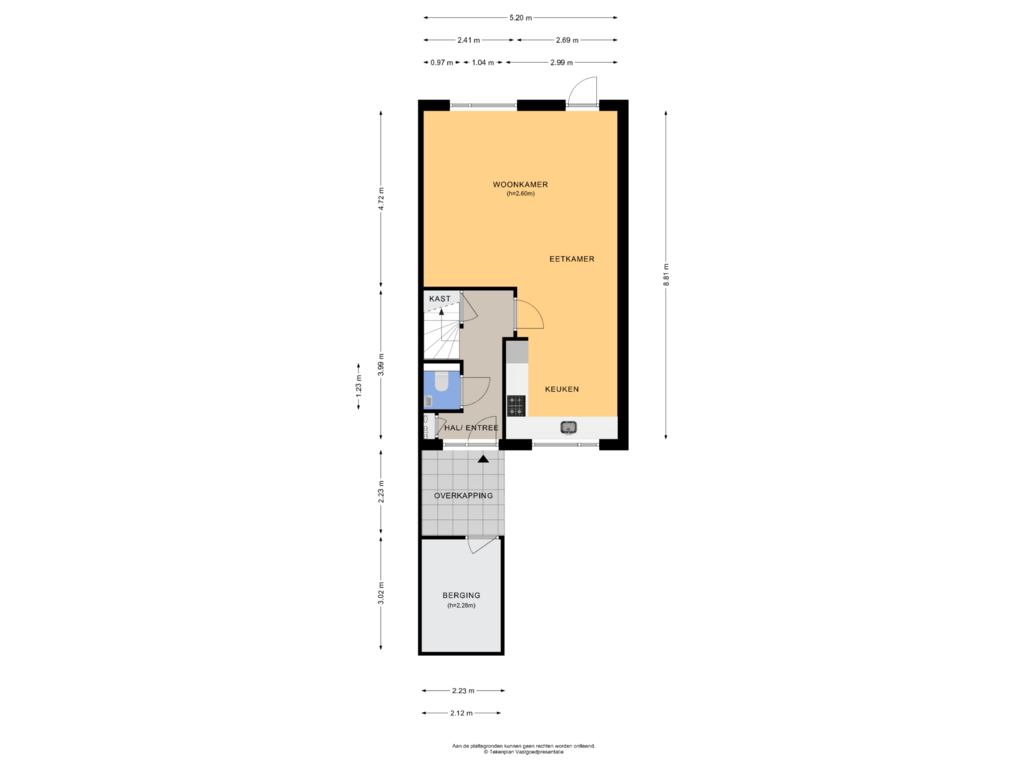 Bekijk plattegrond van Begane grond van Wissenkerkepad 2