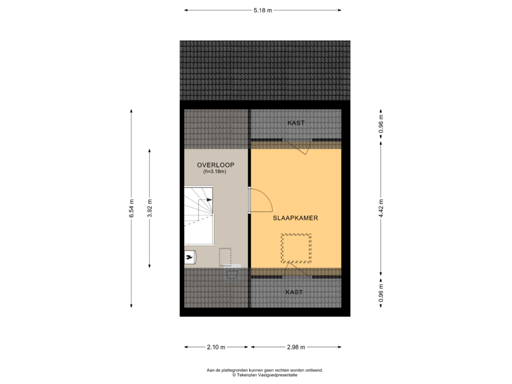 Bekijk plattegrond van Tweede  verdieping van Wissenkerkepad 2