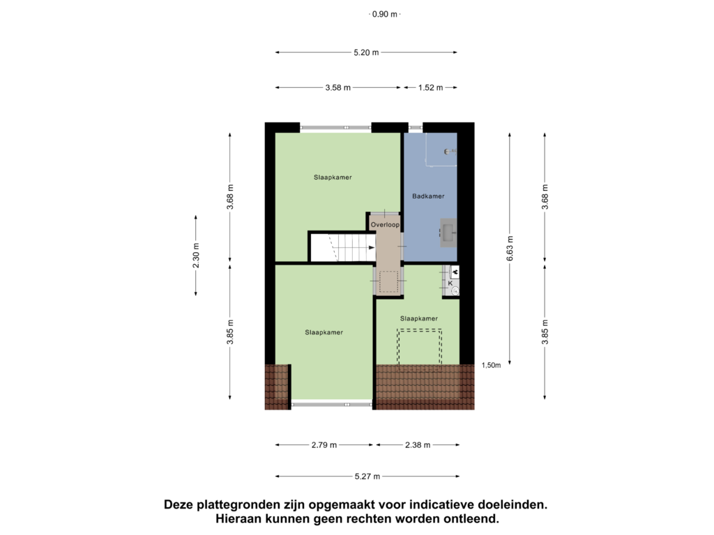 View floorplan of Eerste Verdieping of Tuindorp 11