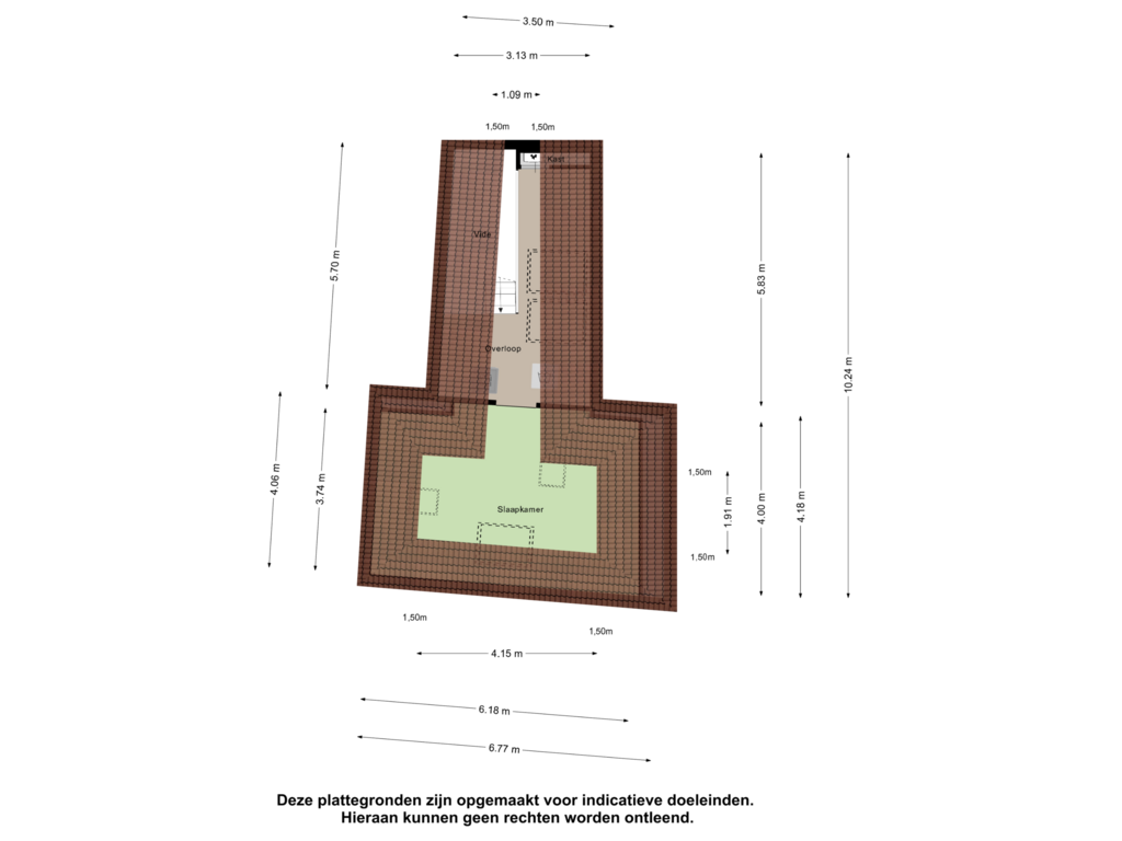 Bekijk plattegrond van Derde Verdieping van Gedempte Oude Gracht 101-C