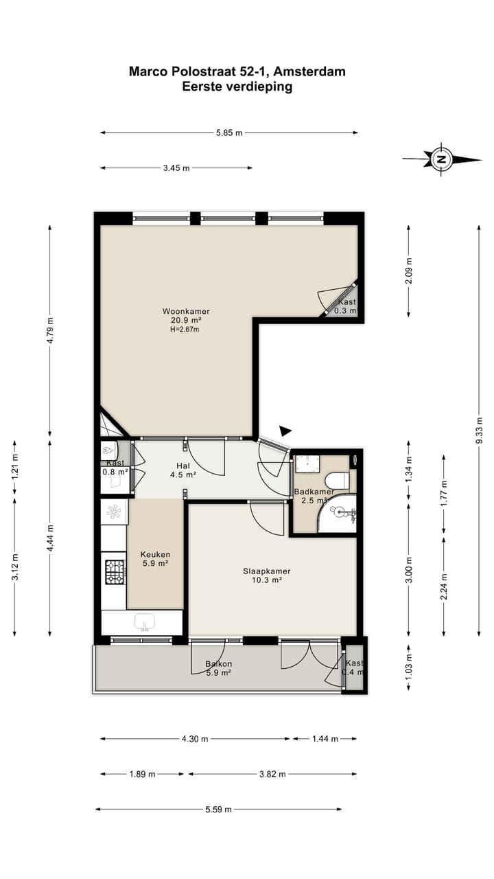 Foto 18 van Marco Polostraat 52-1