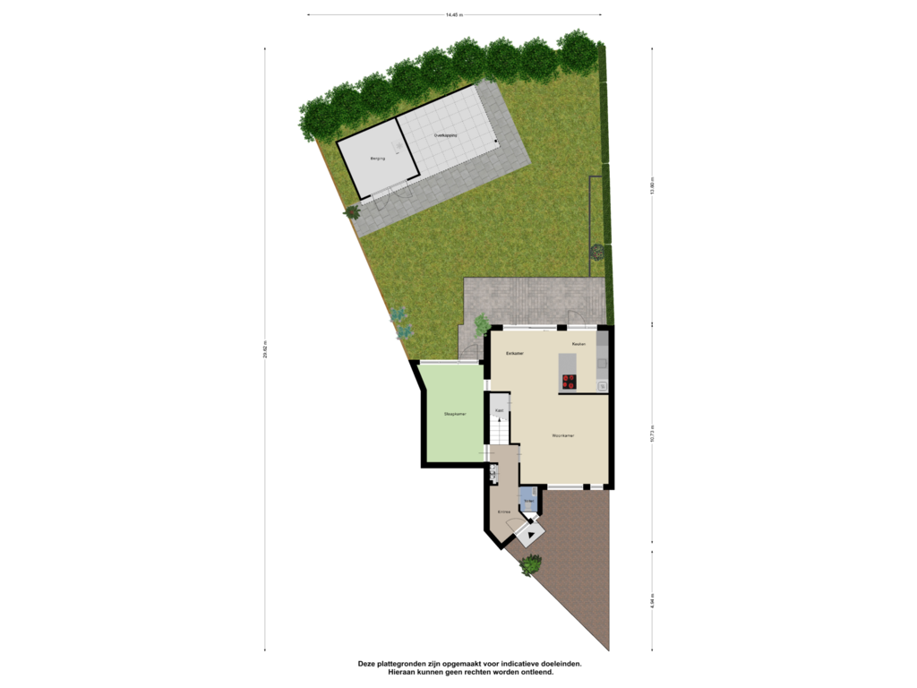 View floorplan of Begane Grond _Tuin of Berg 24