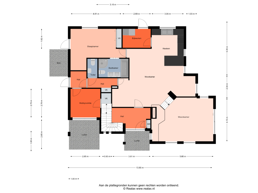 View floorplan of Begane grond of Hoogmeer 2305