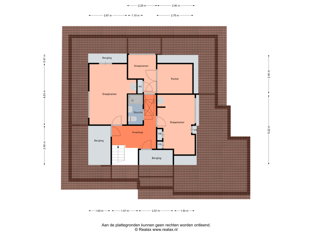 View floorplan of Verdieping of Hoogmeer 2305