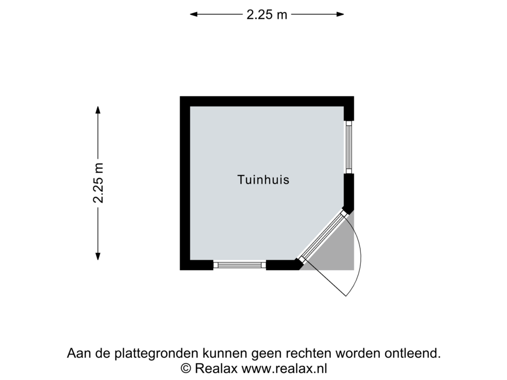 View floorplan of Tuinhuis of Hoogmeer 2305