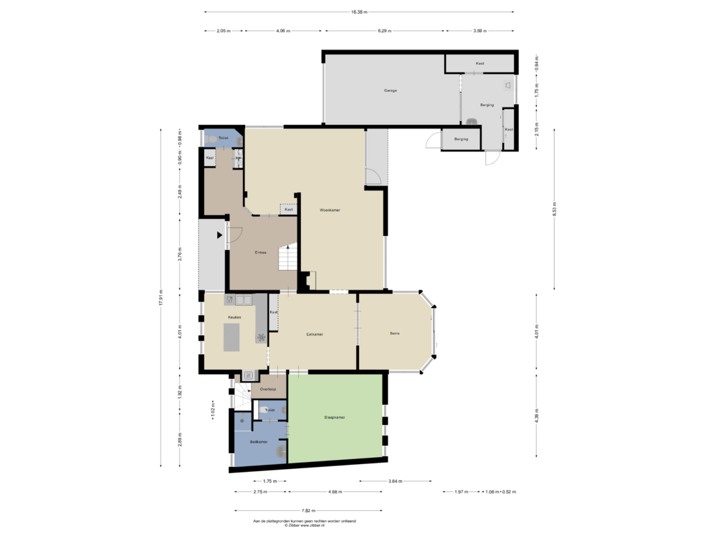 View floorplan of Begane Grond of Pastoor Vranckenlaan 65-A