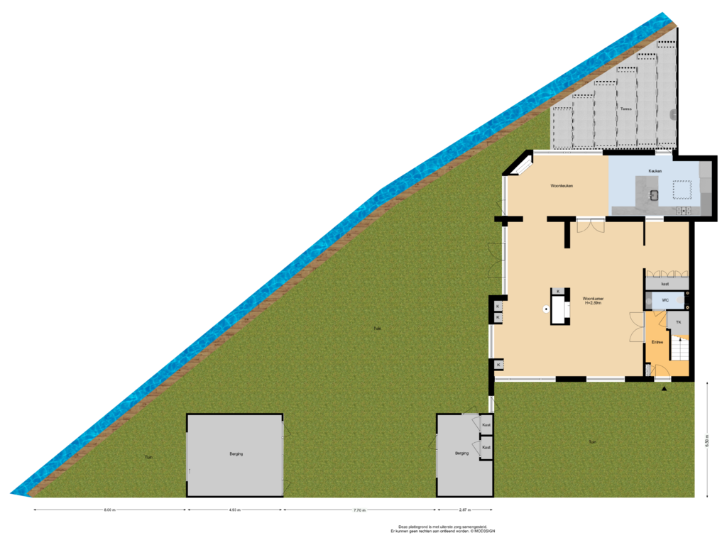 View floorplan of Situatie of Glipper Dreef 71