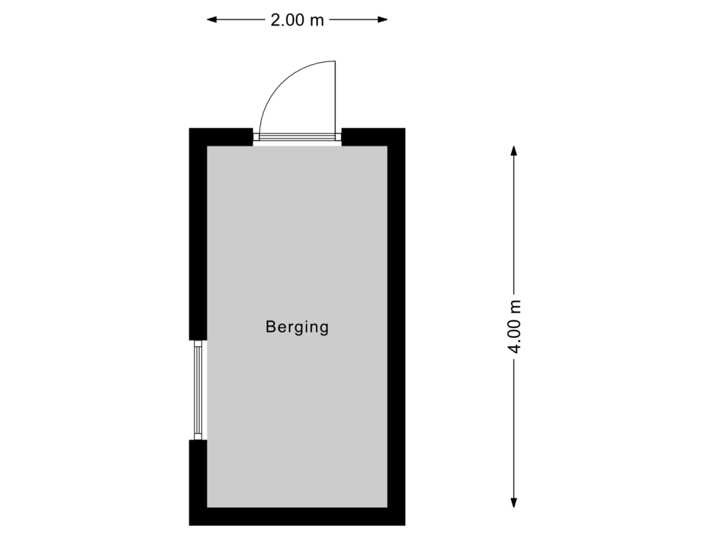 Bekijk plattegrond van Berging van Dr Schaepmanlaan 5