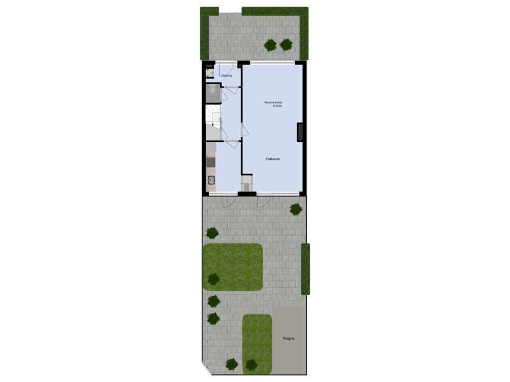 Bekijk plattegrond van Tuin van Dr Schaepmanlaan 5