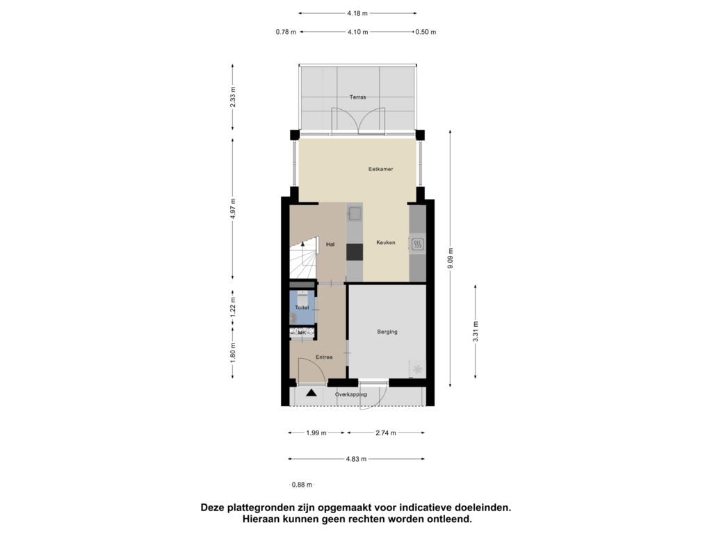 Bekijk plattegrond van Begane Grond van Marotplan 86