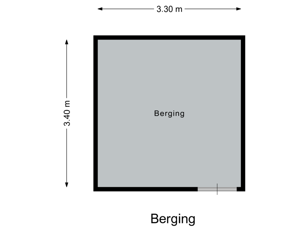 View floorplan of Berging of Zeedistellaan 16