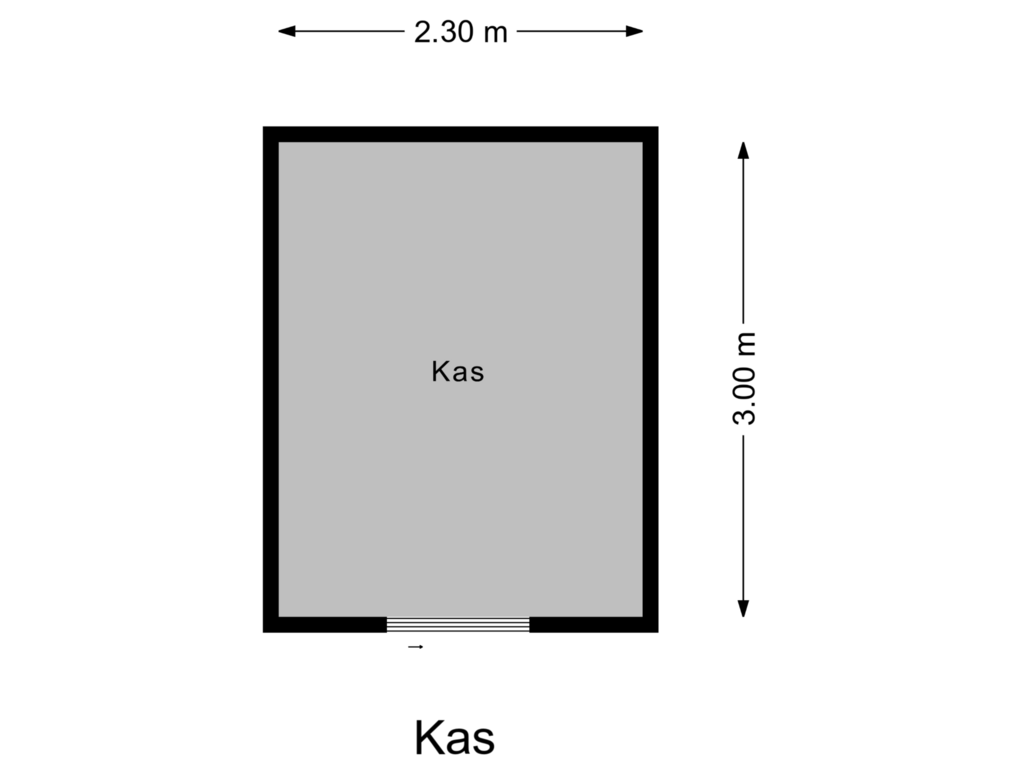 View floorplan of Kas of Zeedistellaan 16