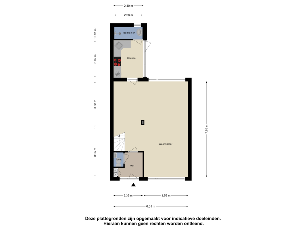 Bekijk plattegrond van Begane Grond van De Jerden 25