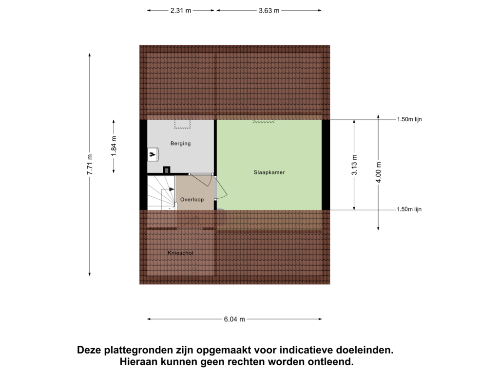 Bekijk plattegrond van Zolder van De Jerden 25