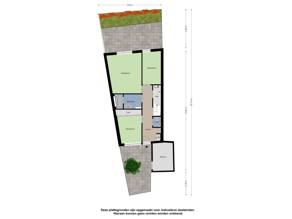 View floorplan of Begane grond_tuin of De Burcht 40