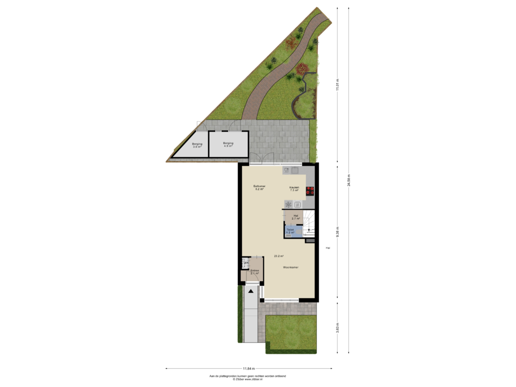 Bekijk plattegrond van Begane Grond _Tuin van Bakkersgilde 42