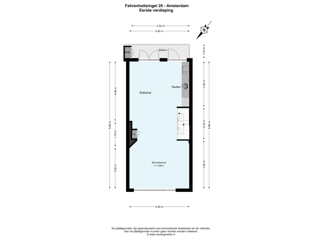 View floorplan of 1e_verd of Fahrenheitsingel 20