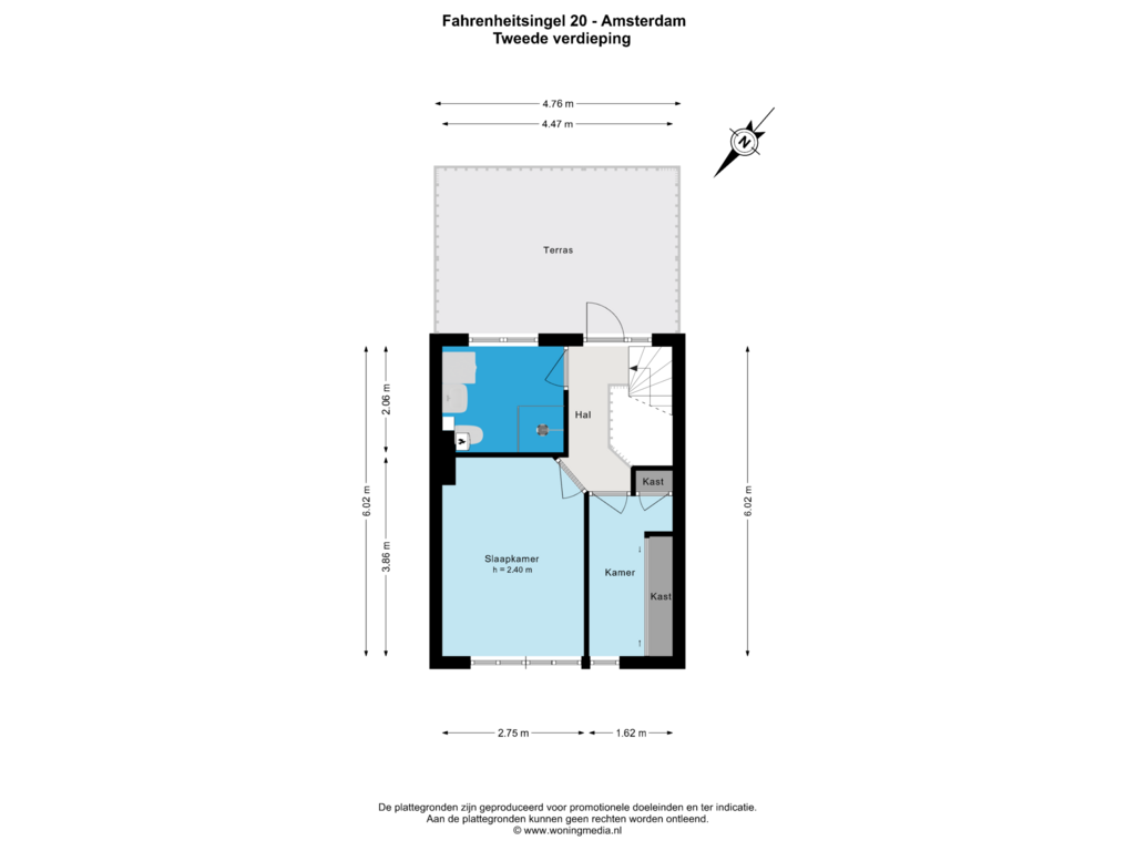 View floorplan of 2e_verd of Fahrenheitsingel 20