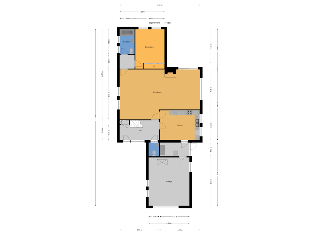 View floorplan of Begane Grond of Karpersloot 64