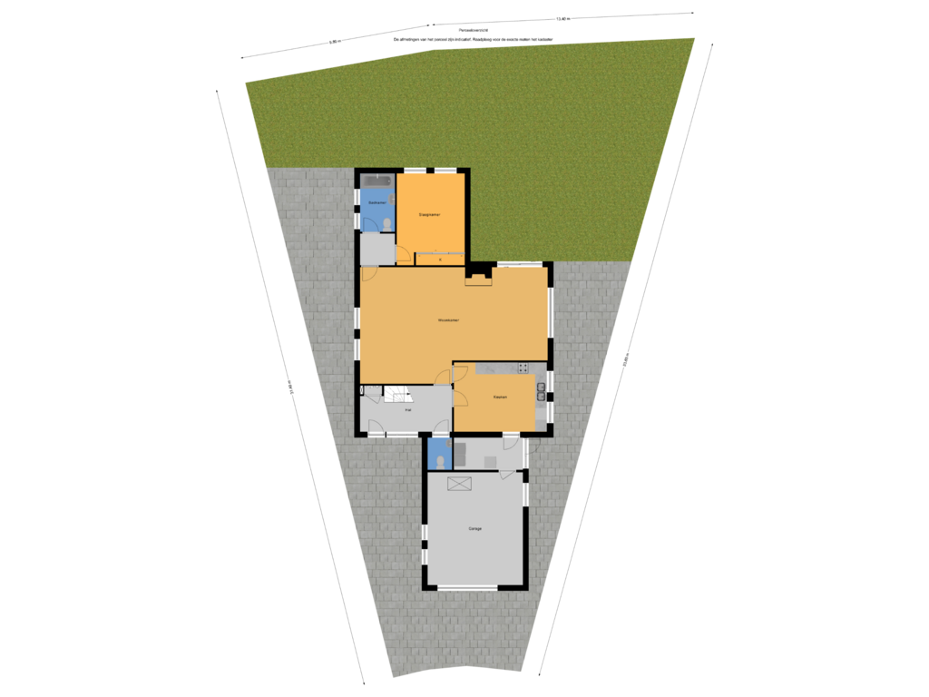 View floorplan of Perceeloverzicht of Karpersloot 64