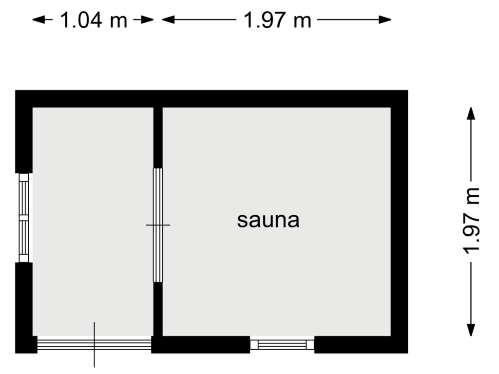 Bekijk plattegrond van sauna van Korengracht 29