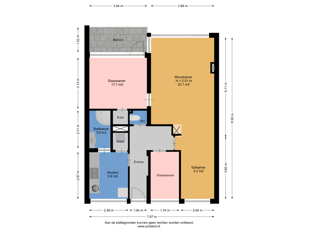 Bekijk plattegrond van Appartement van Coehoorn van Scheltingaweg 28