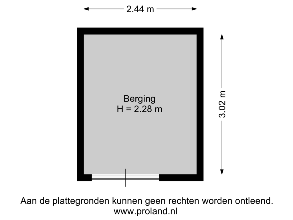 Bekijk plattegrond van Berging van Coehoorn van Scheltingaweg 28