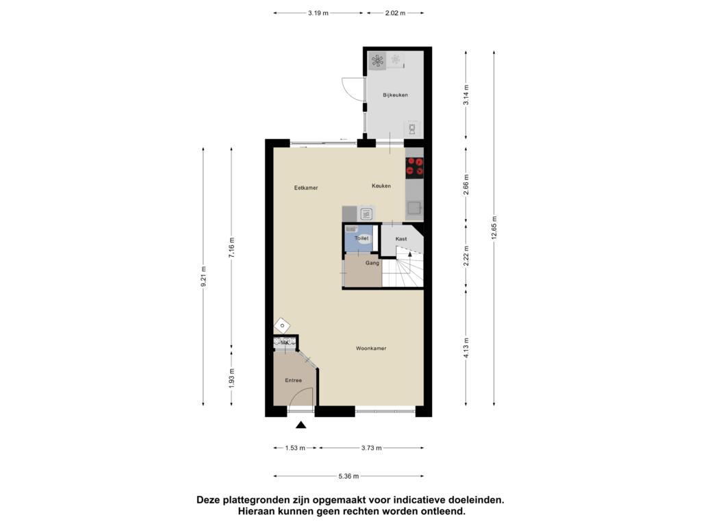 Bekijk plattegrond van Begane Grond van Omdraai 20