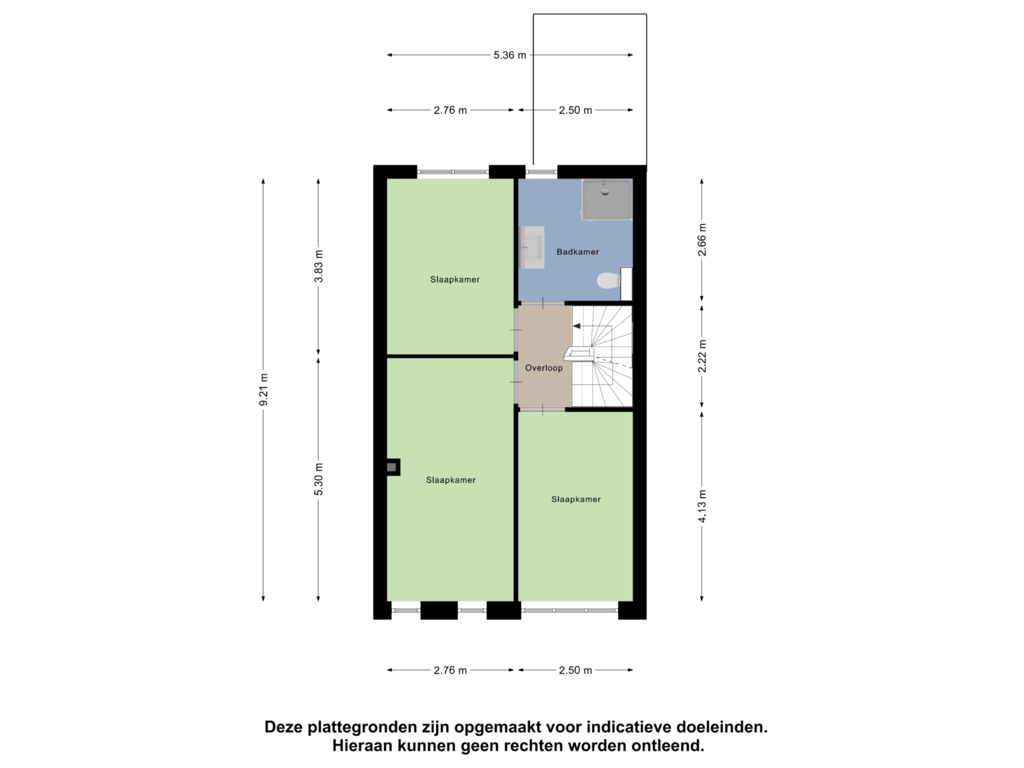 Bekijk plattegrond van Eerste Verdieping van Omdraai 20