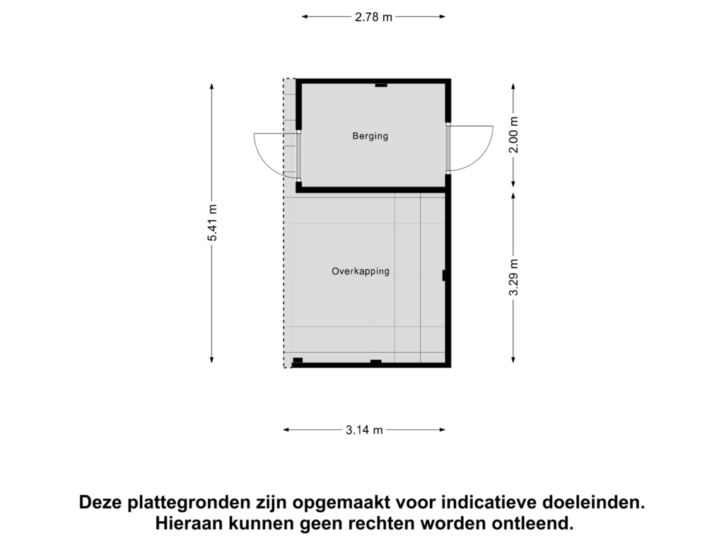 Bekijk plattegrond van Berging van Omdraai 20