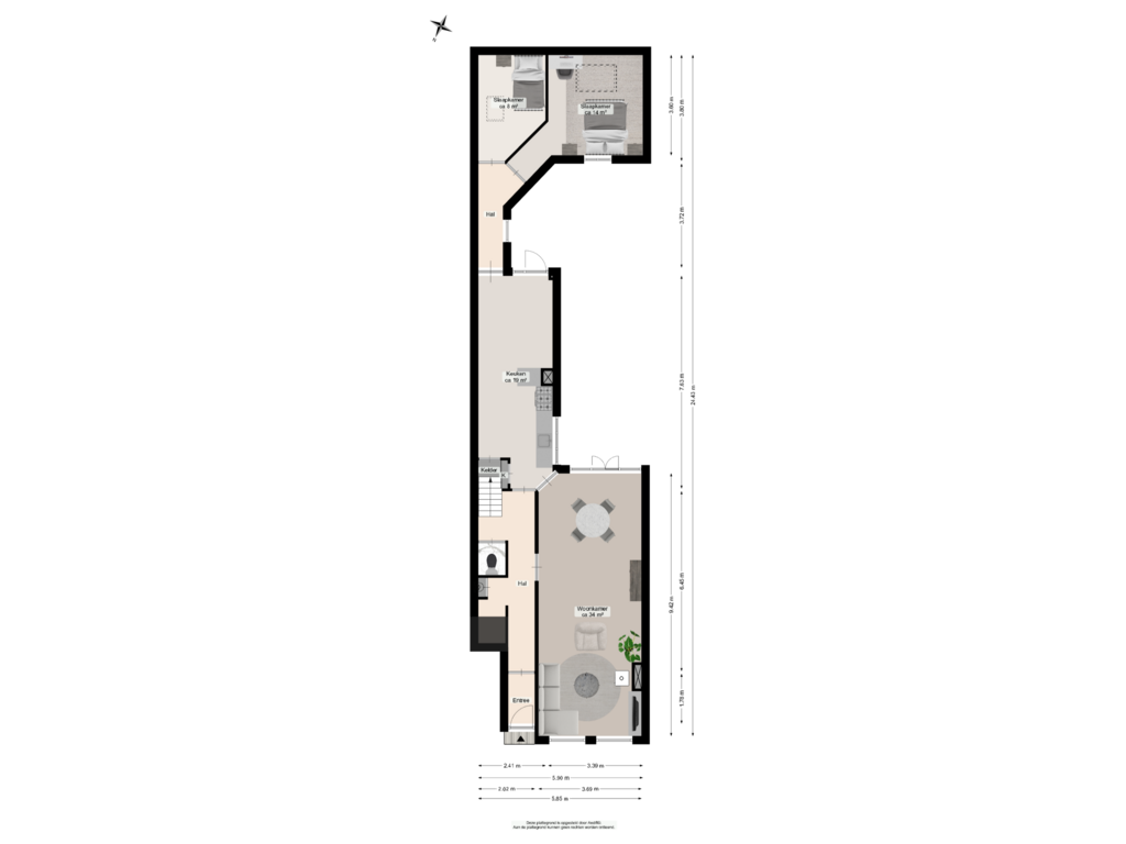 View floorplan of Begane grond of Tuinbouwstraat 30