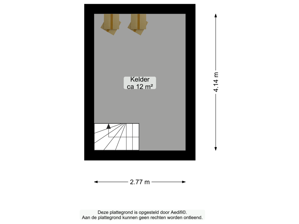 View floorplan of Kelder of Tuinbouwstraat 30