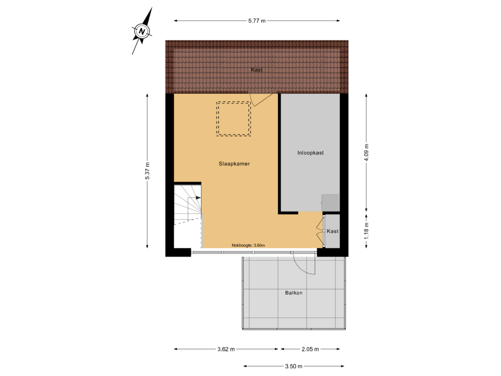 Bekijk plattegrond van 2e Verdieping van Aletta Jacobsstraat 11