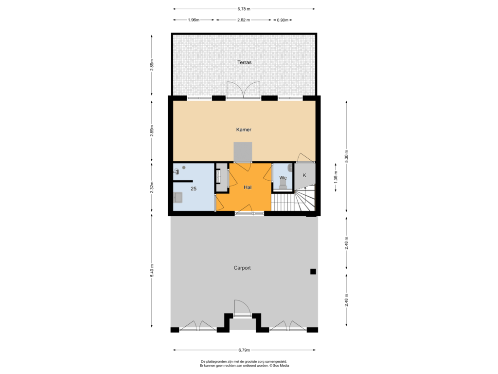 Bekijk plattegrond van Begane Grond van Kuinrestraat 31