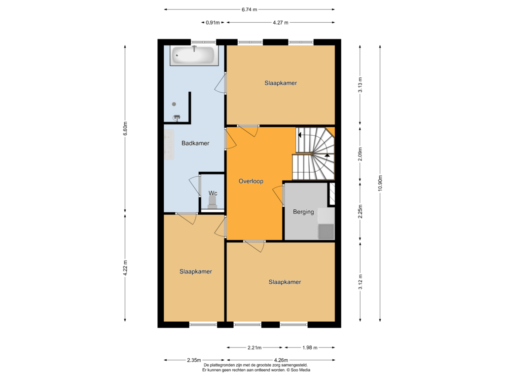 Bekijk plattegrond van 2e Verdieping van Kuinrestraat 31