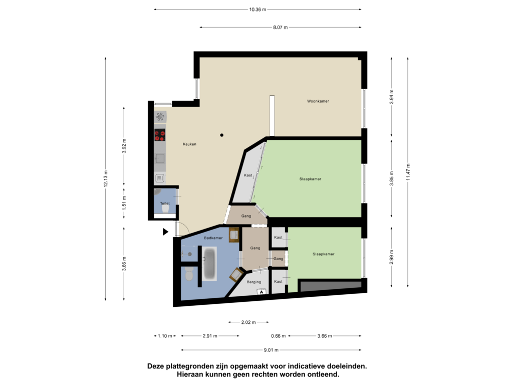 Bekijk plattegrond van Appartement van Bakenesserstraat 14-C