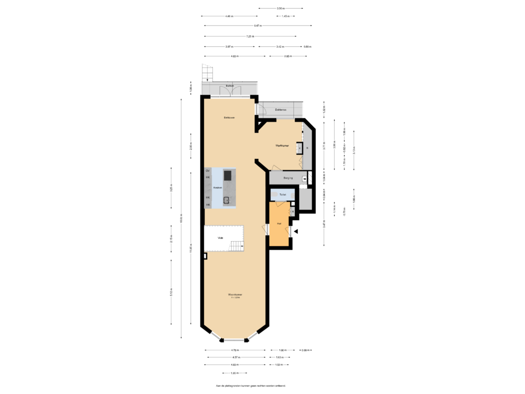 Bekijk plattegrond van Begane grond van Heemraadssingel 143-D