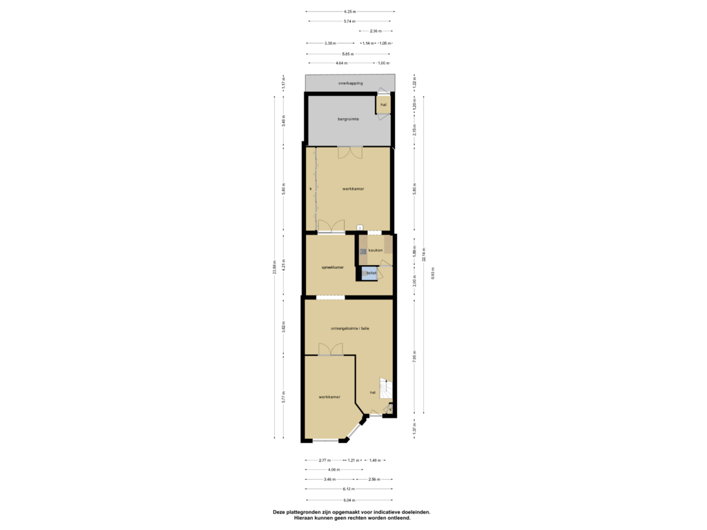 View floorplan of Begane grond of Axelsestraat 13