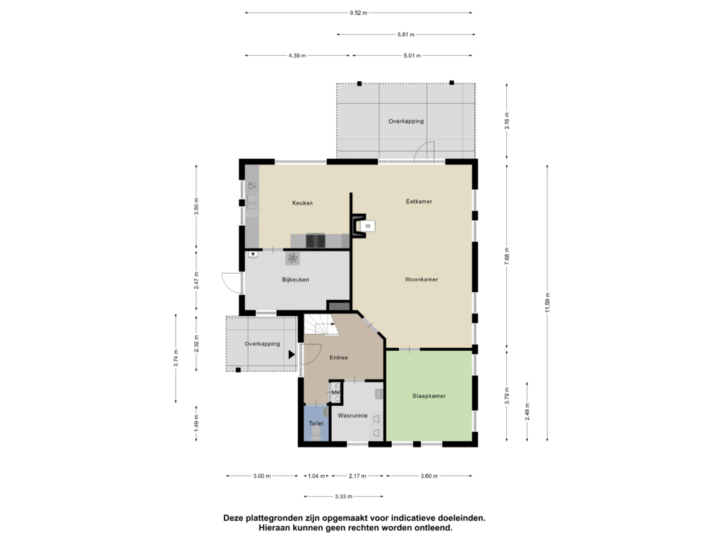 View floorplan of Begane Grond of Biezenkamp 72