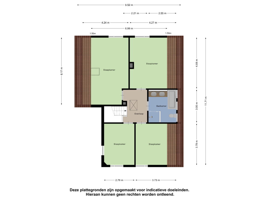 View floorplan of Eerste Verdieping of Biezenkamp 72