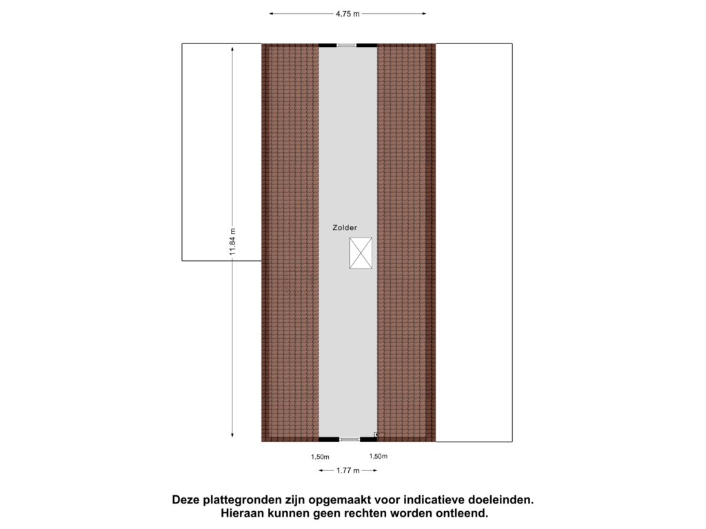 View floorplan of Tweede Verdieping of Biezenkamp 72