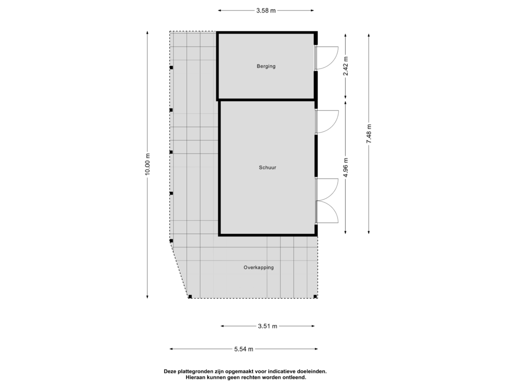 View floorplan of Berging of Biezenkamp 72