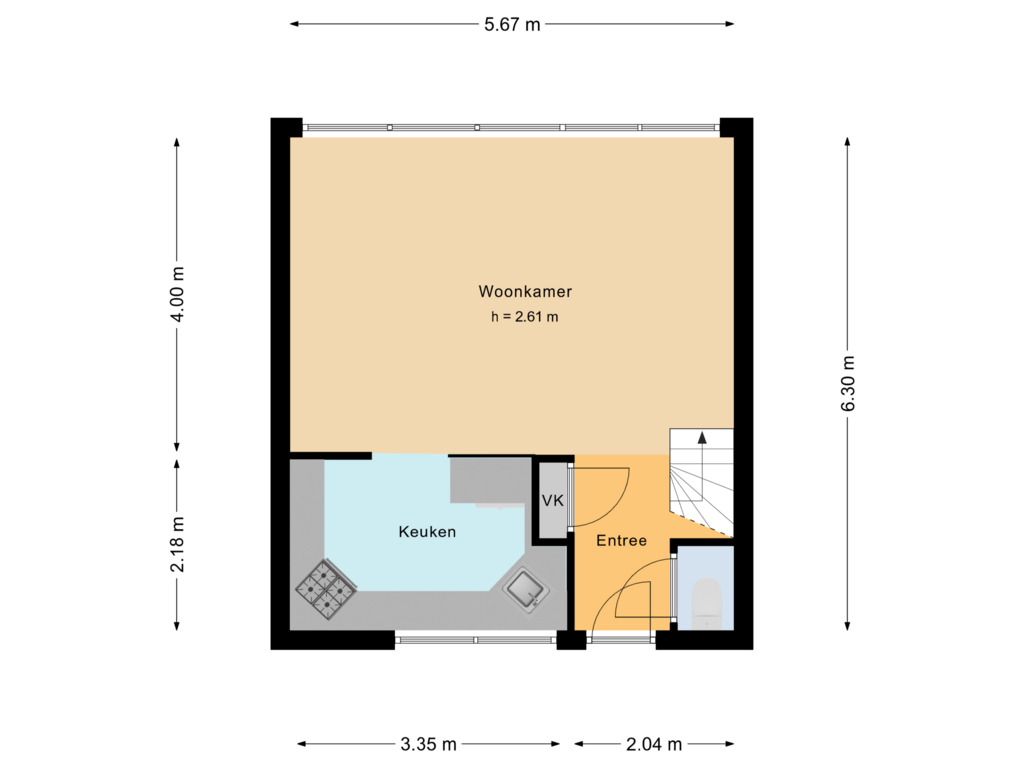 Bekijk plattegrond van BGG van Marsdiepstraat 235