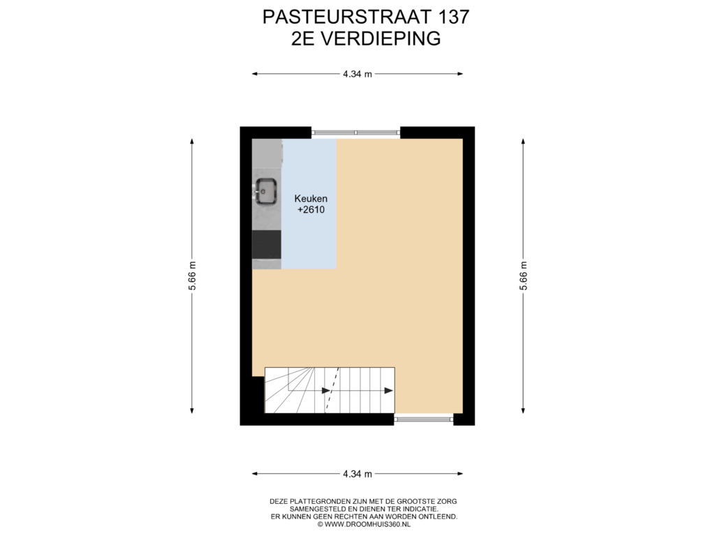 Bekijk plattegrond van 2E Verdieping van Pasteurstraat 137