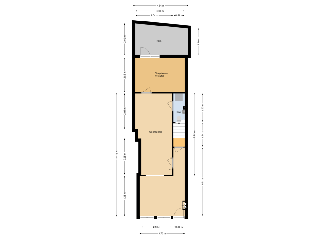 Bekijk plattegrond van Begane grond van Lage Gouwe 236