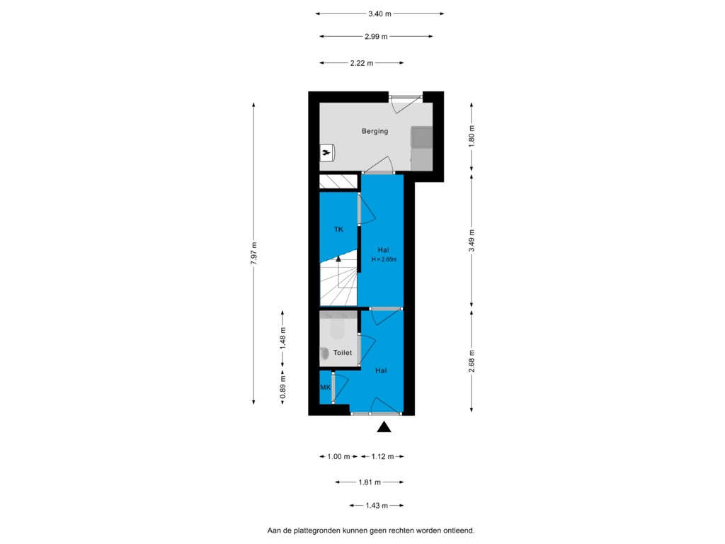 Bekijk plattegrond van Begane grond van Dorpsstraat 85-I